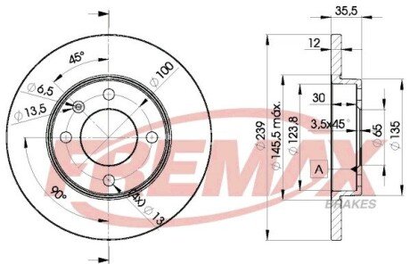 Диск тормозной FREMAX BD-3300