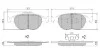 Колодки тормозные FBP-1305