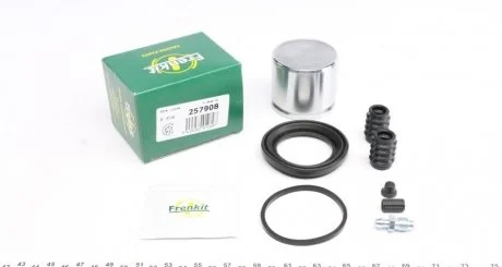 Ремкомплект суппорта переднего Nissan Primera (P12) (d=57mm)(Lucas)(+поршень) (2 FRENKIT 257908