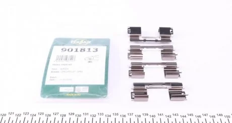 Монтажний к-кт гальмівних колодок пер. Aveo 11-/Cruze 09-/Volt 11-/Astra J(Bosch) FRENKIT 901813