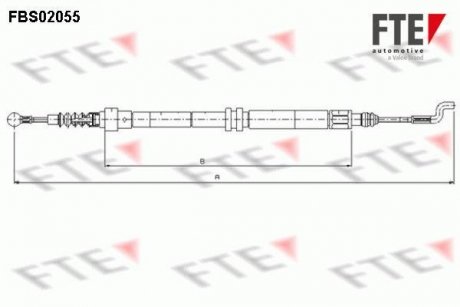 Трос гальмівний FTE FBS02055 (фото 1)