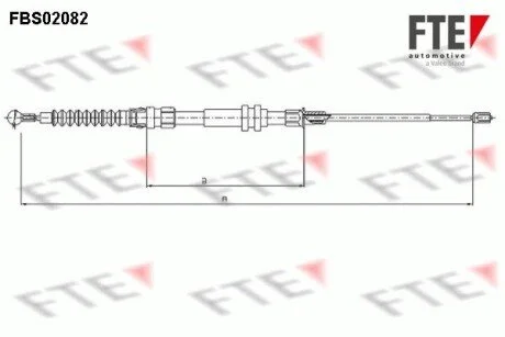 Трос гальмівний FTE FBS02082