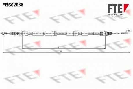 Трос гальмівний FTE FBS02088