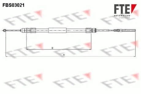 Трос ручного гальма FTE FBS03021