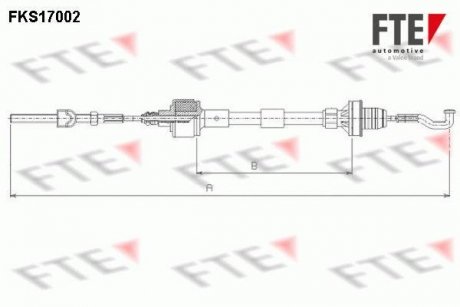 Трос зчеплення FTE FKS17002 (фото 1)