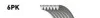 Ремень поликлиновый Gates 6PK1835XS
