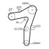 Ремонтний комплект для заміни паса газорозподільчого механізму Gates K015663XS (фото 2)