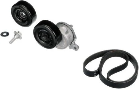 Комплект поликлинових ременів (з роликами) FORD MONDEO I, MONDEO II 1.6/1.8/2.0 01.93-09.00 Gates K016PK2110XS