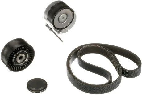 Фото 1 - роликовий модуль натягувача ременя (ролик, ремінь) Gates K036PK1550XS Роликовий модуль натягувача ременя (ролик, ремінь) Gates K036PK1550XS (фото 1)