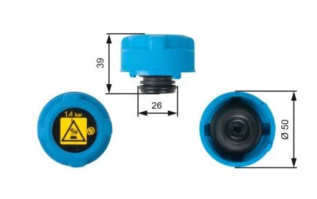 Кришка бачка системи охолодження Gates RC216