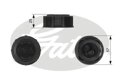 Крышка радиатора Gates RC233