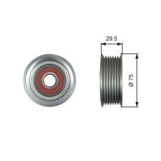 70x17x25.6 Ролик паска приводного Honda Civic 2,2CTDi, 05- Gates T36447