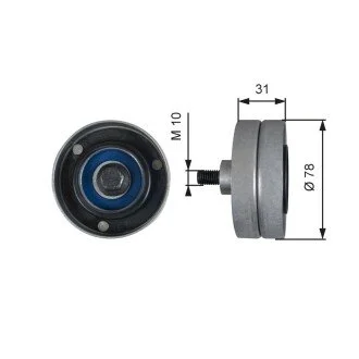 Фото 1 - направляючий ролик Gates T36510 Направляючий ролик Gates T36510 (фото 1)