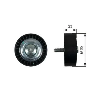 ROLKA PROW PASEK KLIN ALFA ROMEO MITO/FIAT 500/500L 0,9/1,0 11- Gates T36622 (фото 1)