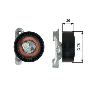 ROLKA NAPIN PAS KLIN SKODA CITIGO/VW UP/SEAT MII 1,0 12- Gates T39345