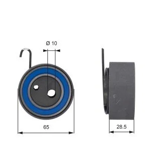 Ролик паска приводного Opel Combo/Astra/Meriva/Corsa 1.7CDTI Gates T43144