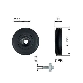 Шків Gates TVD1017A