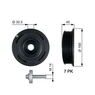 Автозапчасть Gates TVD1054A