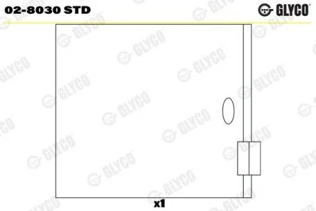 Підшипник розподільного вала Glyco 028030STD