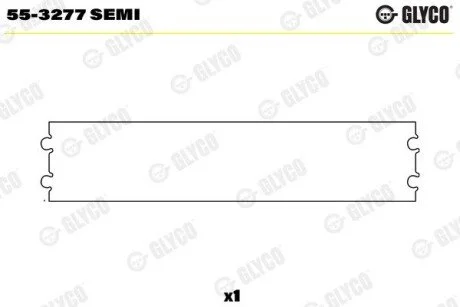 Підшипник ковзання PKW Glyco 55-3277 SEMI