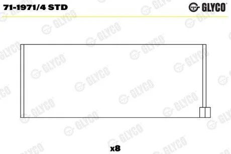 Фото вкладиш Glyco 7119714STD Вкладиш Glyco 7119714STD