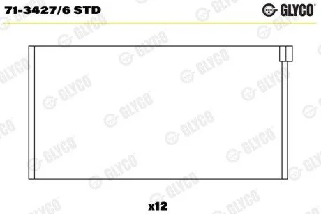 Автозапчастина Glyco 7134276STD
