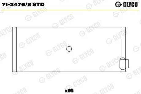 Автозапчасть Glyco 7134768STD
