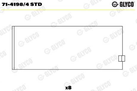 Автозапчасть Glyco 7141984STD