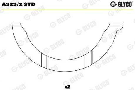 Thrust Washer, crankshaft Glyco A3232STD