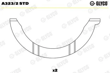 Thrust Washer, crankshaft Glyco A3232STD