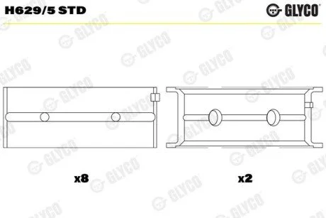 Автозапчасть Glyco H6295STD