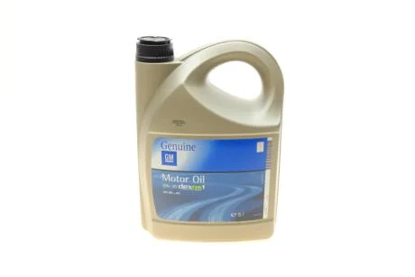 Моторное масло General Motors Dexos 1 Generation 2 5W-30 синтетическое 5 л GM 95599877