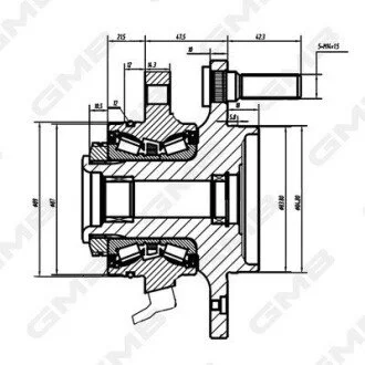 Фото 1 - ssangyong подшипник передней ступицы rexton 04- GMB GH34900A SSANGYONG Подшипник передней ступицы Rexton 04- GMB GH34900A (фото 1)