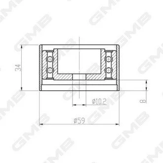 Фото 1 - audi ролик натяж. a4 3.0 00-, a6 3.0 01- GMB GTC0310 AUDI Ролик натяж. A4 3.0 00-, A6 3.0 01- GMB GTC0310 (фото 1)