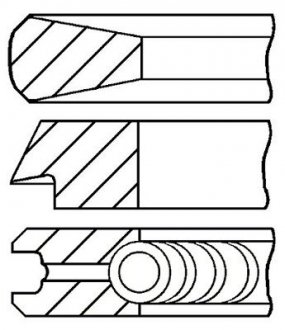 Кільця поршневі FIAT GOETZE 08-108000-10