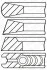 Кольца поршневые, комплект GOETZE 08-178400-10 (фото 1)