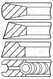 Кольца поршневые, комплект GOETZE 08-178400-10