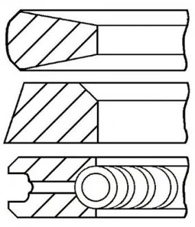 Кільця поршневі TRUCK RVI GOETZE 08-335900-00