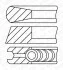 Кільця поршневі Hyundai Accent/Santa Fe 1.5-2.0CRDi 01- (83.00mm/STD) (2-2-3) GOETZE 0843040000 (фото 2)