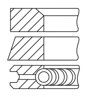 Кільця поршневі Fiat Ducato 2.3JTD 11- (88.0mm/STD) (1.75-1.5-2) GOETZE 0845070000