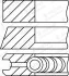Кільця поршневі VW LT/T4 2.5TDI (81.01mm/STD) (2.5-2-3) 0850150010