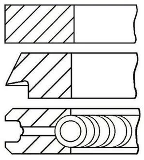 Кольца поршневые VW/AUDI GOETZE 08-502905-00