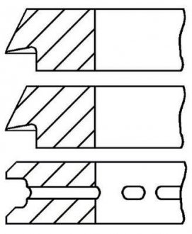 Набір кілець поршневих GOETZE 0874120700