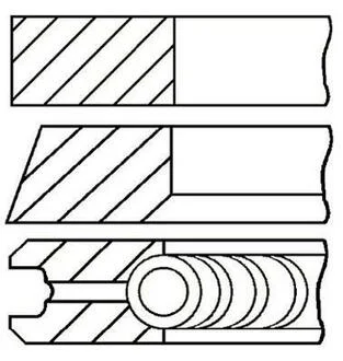Кільця поршневі Volkswagen GOETZE 08-990111-00