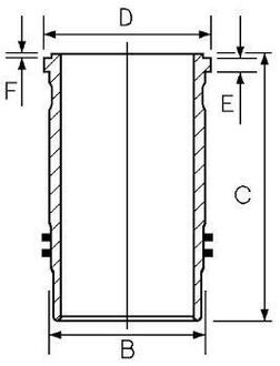 Гильза цилиндра GOETZE 14-451220-00 (фото 1)