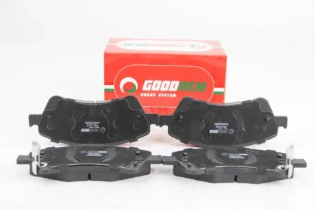 Гальмівні колодки пер. Toyota Auris 07-12 (bosch) (150,8x62,5x19,5) GOODREM RM1423