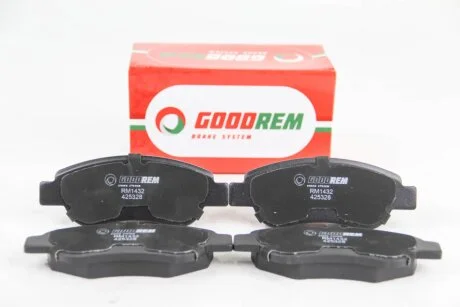 Гальмівні колодки пер. Peugeot 107/Citroen C1 05- (Bosch) GOODREM RM1432