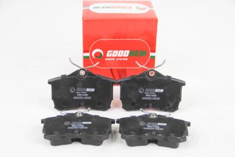 Колодки дискові задні GOODREM RM1458
