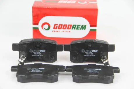 Гальмівні колодки зад. Honda Accord VIII 08- (nissin) GOODREM RM1488