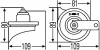 Звуковой сигнал HELLA 3FG 007 424-011 (фото 2)